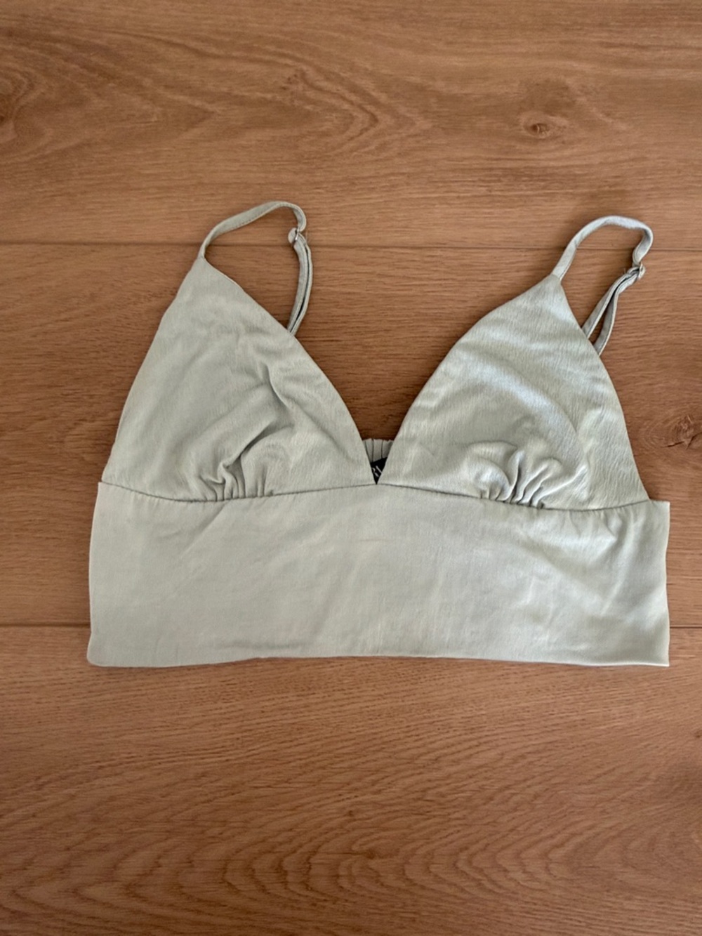 Zara Light Sage Bralette Crop Top